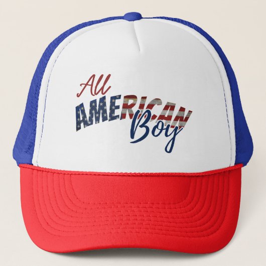 ALLEMAAL AMERIKAANSE JONGEN TRUCKER PET (Voorkant)