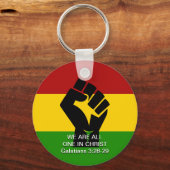 ALLEMAAL ÉÉN IN CHRIST Black History-maand Sleutelhanger (Voorkant)