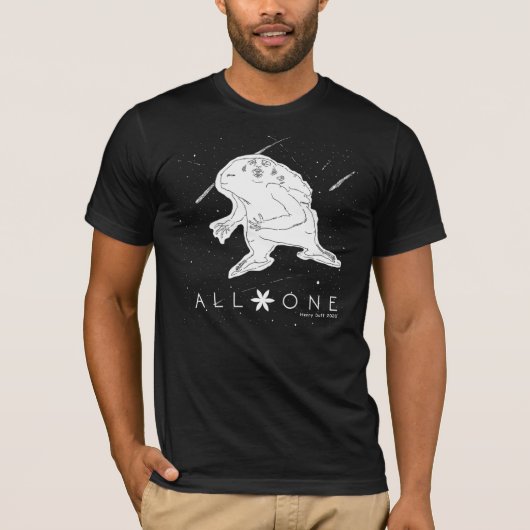 ALLEMAAL ÉÉN UNIVERSE - STERKIJNEN T-SHIRT (Voorkant)