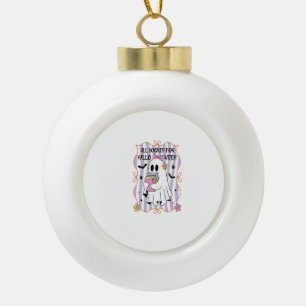 Allemaal geboekt voor Halloween Geest van de lera Keramische Bal Ornament