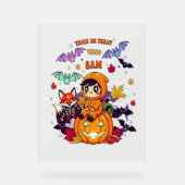 Allemaal geboekt voor Halloween  Leraar Geest Acryl Bord (Voorkant)