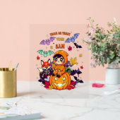 Allemaal geboekt voor Halloween  Leraar Geest Acryl Bord (Huwelijk)