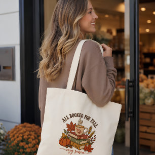Allemaal Geboekt Voor Herfst Pompoen Koffie Lezer Tote Bag