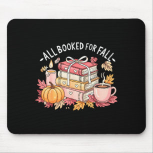 Allemaal geboekt voor herfstboeken Koffie Herfstbl Muismat