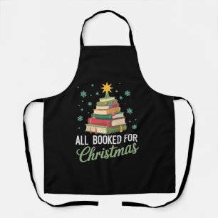 Allemaal geboekt voor kerstboom boeken leraar Kers Schort