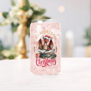 Allemaal geboekt voor Kerstmis Draak  Blikvorm Glas