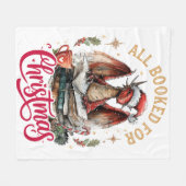 Allemaal geboekt voor Kerstmis Draak  Fleece Deken (Voorkant (Horizontaal))