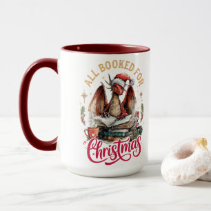 Allemaal geboekt voor Kerstmis Draak  Mok
