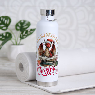 Allemaal geboekt voor Kerstmis Draak Waterfles