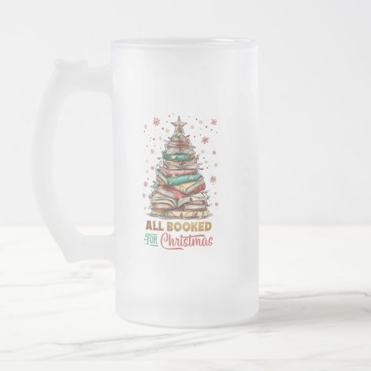 Allemaal geboekt voor Kerstmis Matglas Bierpul (Links)