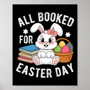 Allemaal geboekt voor Pasen Cute Bunny Konijn Leze Poster