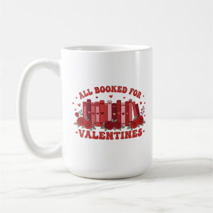 Allemaal Geboekt Voor Valentijn Retro Boekliefhebb Koffiemok