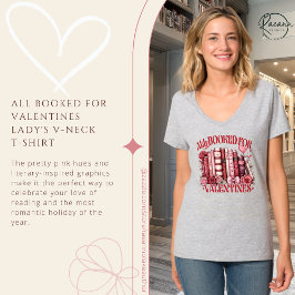Allemaal geboekt voor valentijns V-hals T-shirt vo