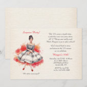 Allemaal geklede uitnodigingen (Voorkant / Achterkant)