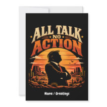 Allemaal gepraat, geen actie Retro zonsondergang P