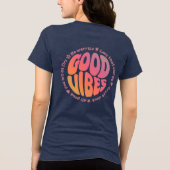 Allemaal goede vibes Tri-Blend shirt (Achterkant)