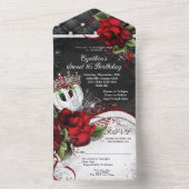 ALLEMAAL IN ÉÉN Sweet 16 Uitnodiging van de Gebeur (Binnen)