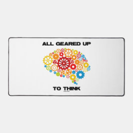 Allemaal klaar om te denken (tandwielen hersenen) bureaumat