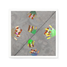 Allemaal mijn vrienden zijn zombies papieren serve