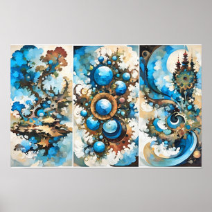 Allemaal natuurlijk Abstract Poster