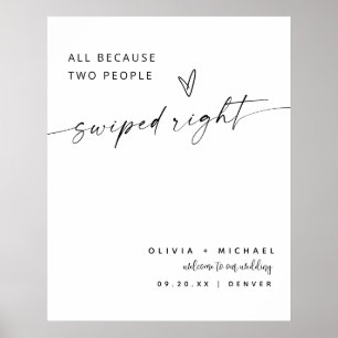 Allemaal omdat twee mensen naar rechts hebben geve poster