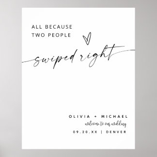 Allemaal omdat twee mensen naar rechts hebben geve poster