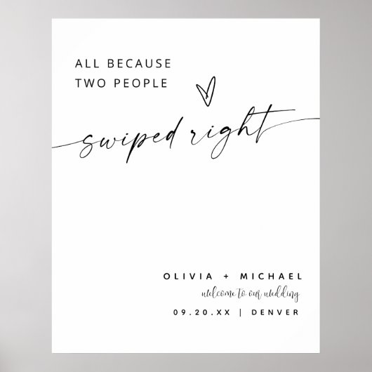 Allemaal omdat twee mensen naar rechts hebben geve poster (Voorkant)