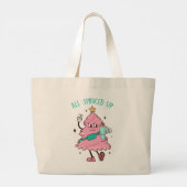 Allemaal opgesmukt voor het leven, Bougie Xmas Tre Grote Tote Bag (Achterkant)