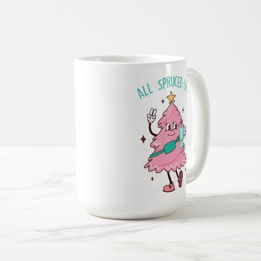 Allemaal opgesmukt voor het leven, Bougie Xmas Tre Koffiemok (Voorkant rechts)