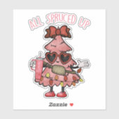 Allemaal opgesmukt voor het leven, Bougie Xmas Tre Sticker (Vel)