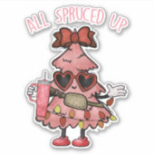Allemaal opgesmukt voor het leven, Bougie Xmas Tre Sticker (Voorkant)