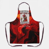 Allemaal opgevuurd all-over print Schort (Voorkant)