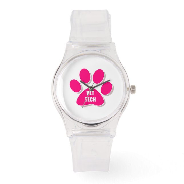 ALLEMAAL ROZE! VET TECH HORLOGE (Voorkant)