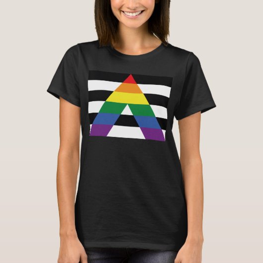 ALLEMAAL STRAIGHT | LGBTQ+ T-SHIRT (Voorkant)