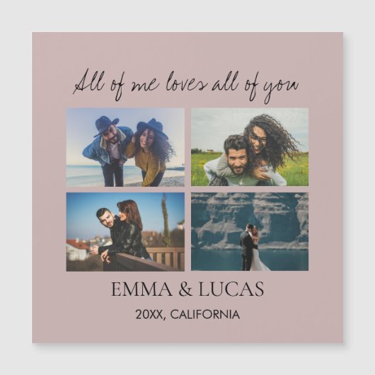 Allemaal van mij houdt van alles van jou Fotocolla (Voorkant)