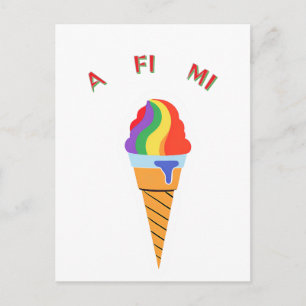 Allemaal voor mij ijsje   briefkaart