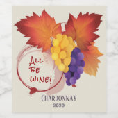 allemaal wijn etiket (Enkel label)