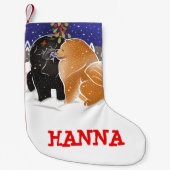 ALLEMAAL WIL IK VOOR XMAS - KNOP aangepaste opslag Kleine Kerstsok (Voorkant)