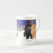 ALLEMAAL WIL IK XMAS - Chow Bone China mok (Voorkant rechts)