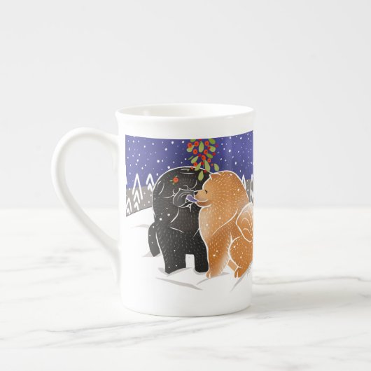 ALLEMAAL WIL IK XMAS - Chow Bone China mok (Links)