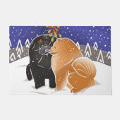 ALLEMAAL WIL IK XMAS Chow doorma 2 maten Deurmat (Voorkant)