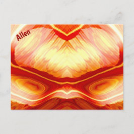 ALLEN ~ 3D Fractal Design Pattern ~ Briefkaart