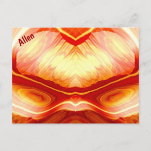 ALLEN ~ 3D Fractal Design Pattern ~ Briefkaart