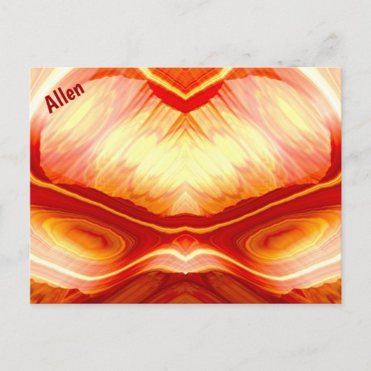 ALLEN ~ 3D Fractal Design Pattern ~ Briefkaart (Voorkant)