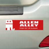 ALLEN ALLEY FOR GOVERNOR BUMPERSTICKER (Op auto)