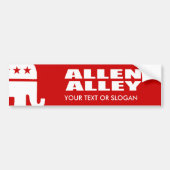 ALLEN ALLEY FOR GOVERNOR BUMPERSTICKER (Voorkant)
