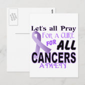 Allen bidden voor een Kleding van de Voorlichting Briefkaart (Voorkant / Achterkant)