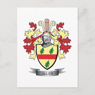 Allen Coat of Arms Briefkaart
