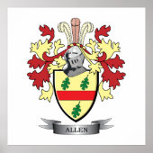 Allen Coat of Arms Poster (Voorkant)