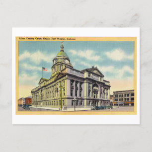 Allen County Court House in Fort Wayne, Indiana, Briefkaart